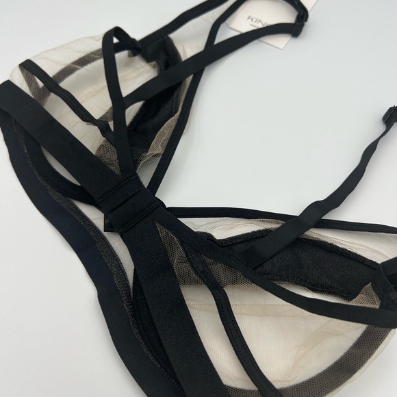 Soft Demi Cup Bra Kinga Lou Size 34D Sheer - Picture 5 of 7